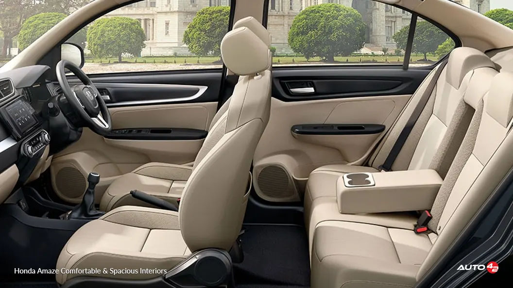Honda Amaze Comfortable _ Spacious Interiors