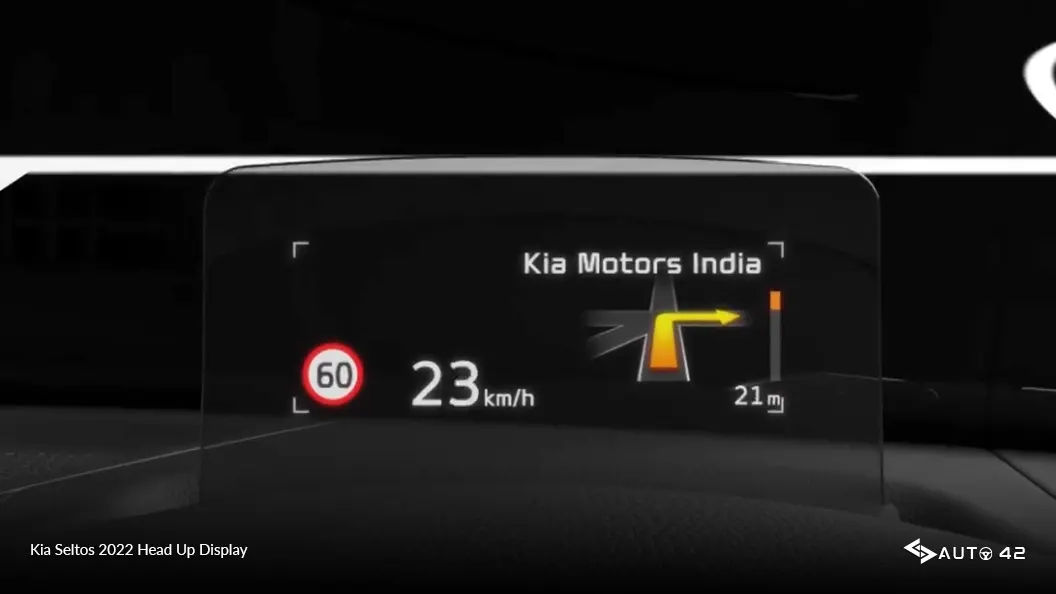 Kia Seltos 2022 Head Up Display