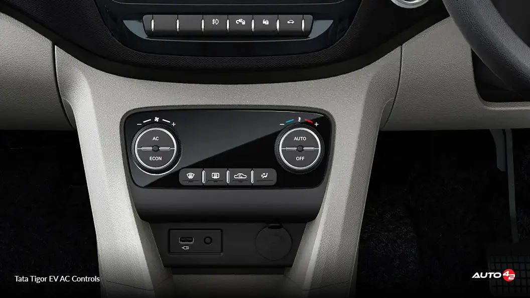 Tata Tigor EV AC Controls