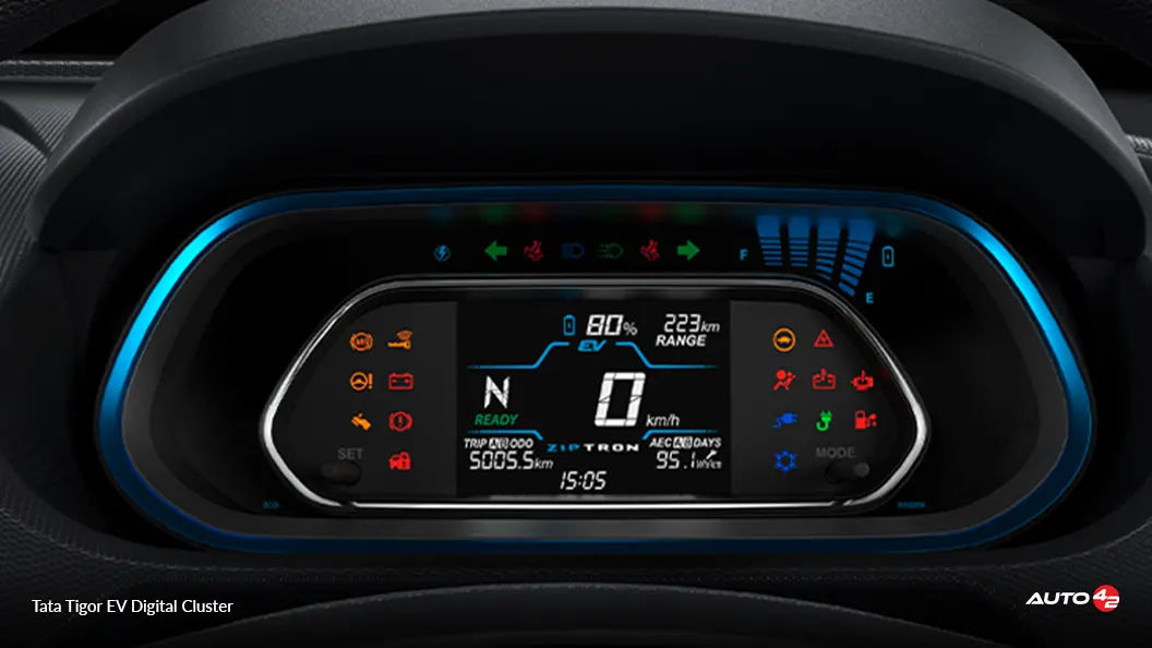 Tata Tigor EV Digital Cluster