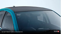 Tata Tigor EV Signature Teal Blue and Glossy Black Roof