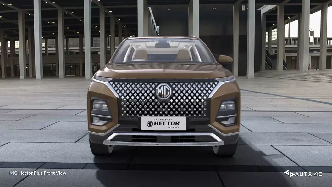 MG Hector Plus Front View