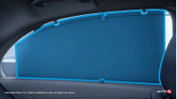 Mercedes-Benz GLC Roller sunblinds in left and right rear doors