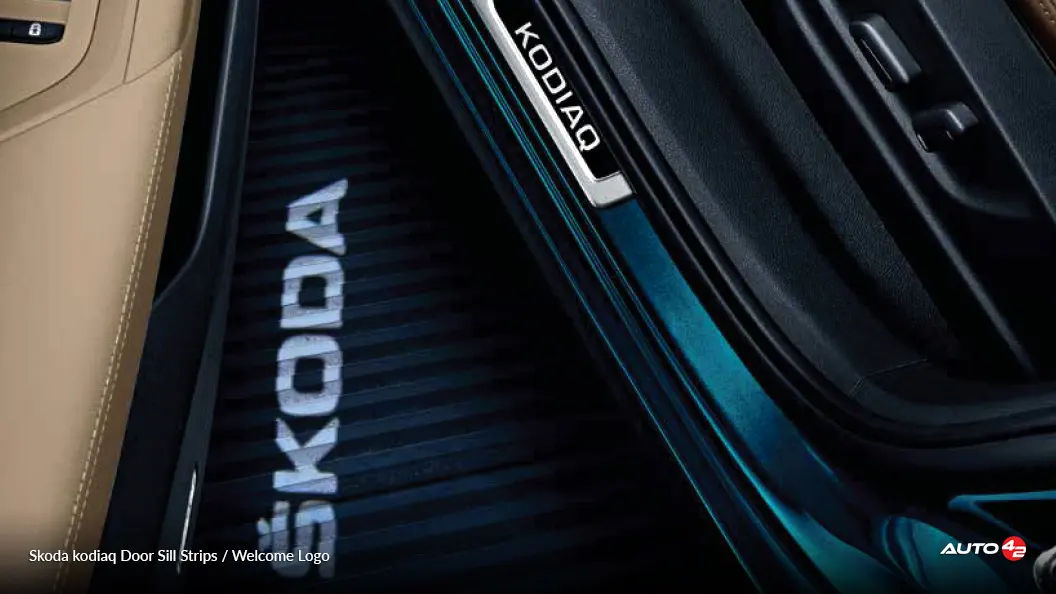 Skoda kodiaq Door Sill Strips-Welcome Logo