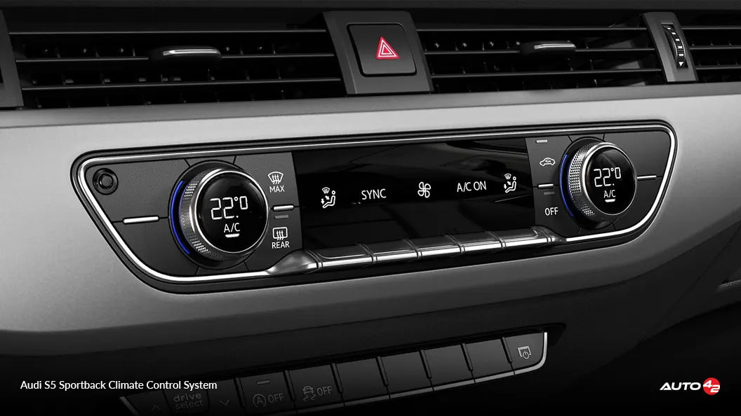 Audi S5 Sportback Climate Control System