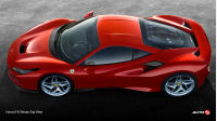 Ferrari F8 Tributo Top View