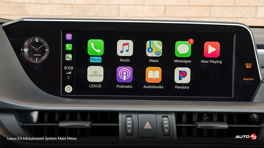 Lexus ES Infotainment System Main Menu