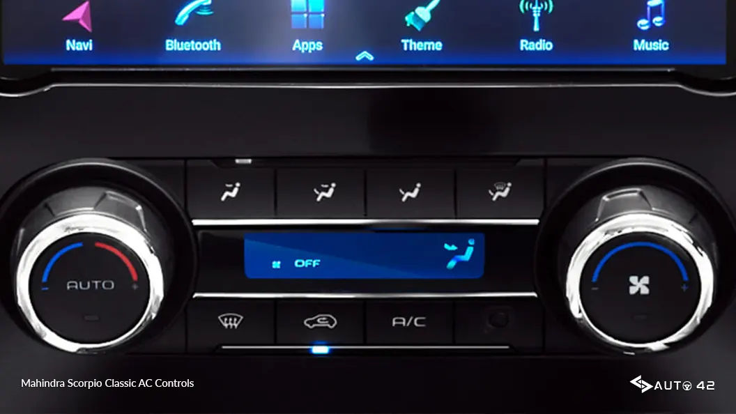 Mahindra Scorpio Classic AC Controls