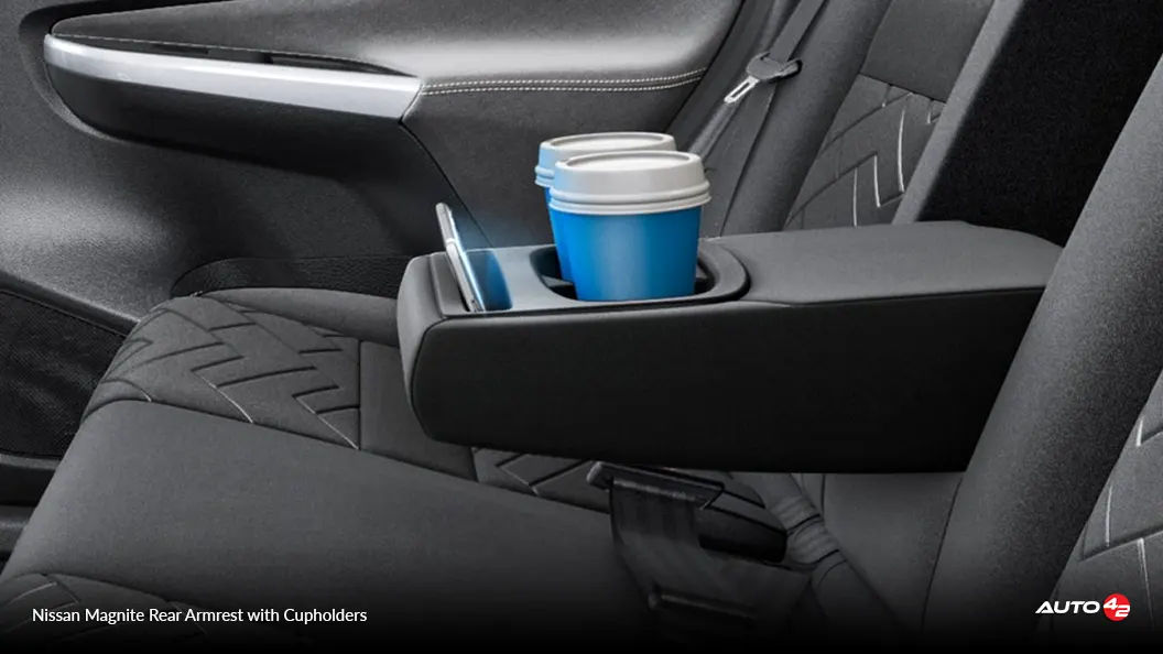 Nissan Magnite Rear Armrest with Cupholders