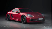 Porsche 718 Front Right Side