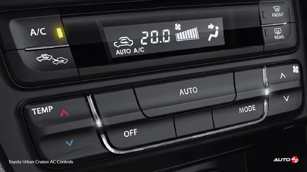 Toyota Urban Cruiser AC Controls