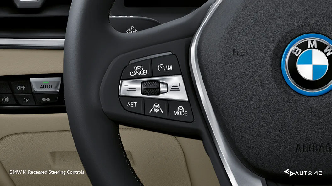 BMW i4 Recessed Steering Controls