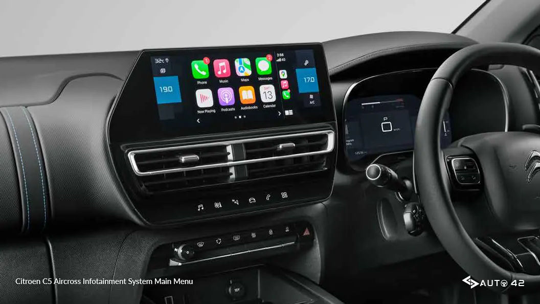 Citroen C5 Aircross Infotainment System Main Menu