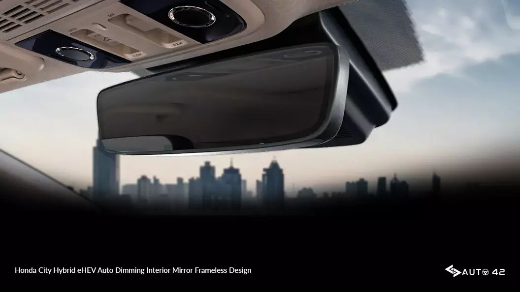 Honda City Hybrid eHEV Auto Dimming Interior Mirror Frameless Design