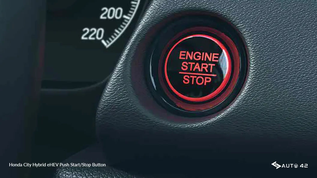 Honda City Hybrid eHEV Push Start-Stop Button