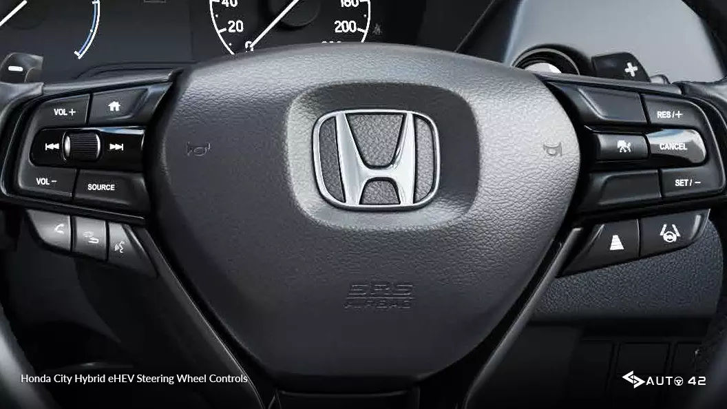 Honda City Hybrid eHEV Steering Wheel Controls