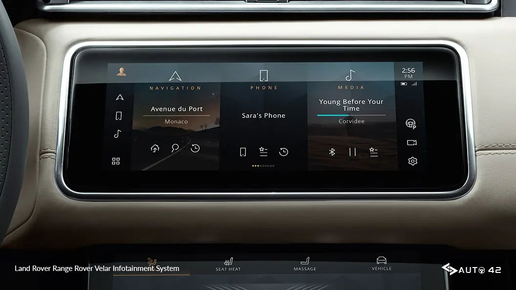 Land Rover Range Rover Velar Infotainment System