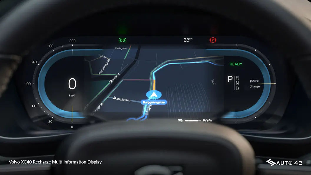 Volvo XC40 Recharge Multi Information Display