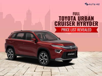 Toyota Urban Cruiser Hyryder Price