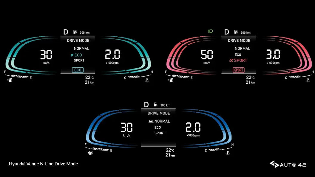 Hyundai Venue N-Line Drive Mode