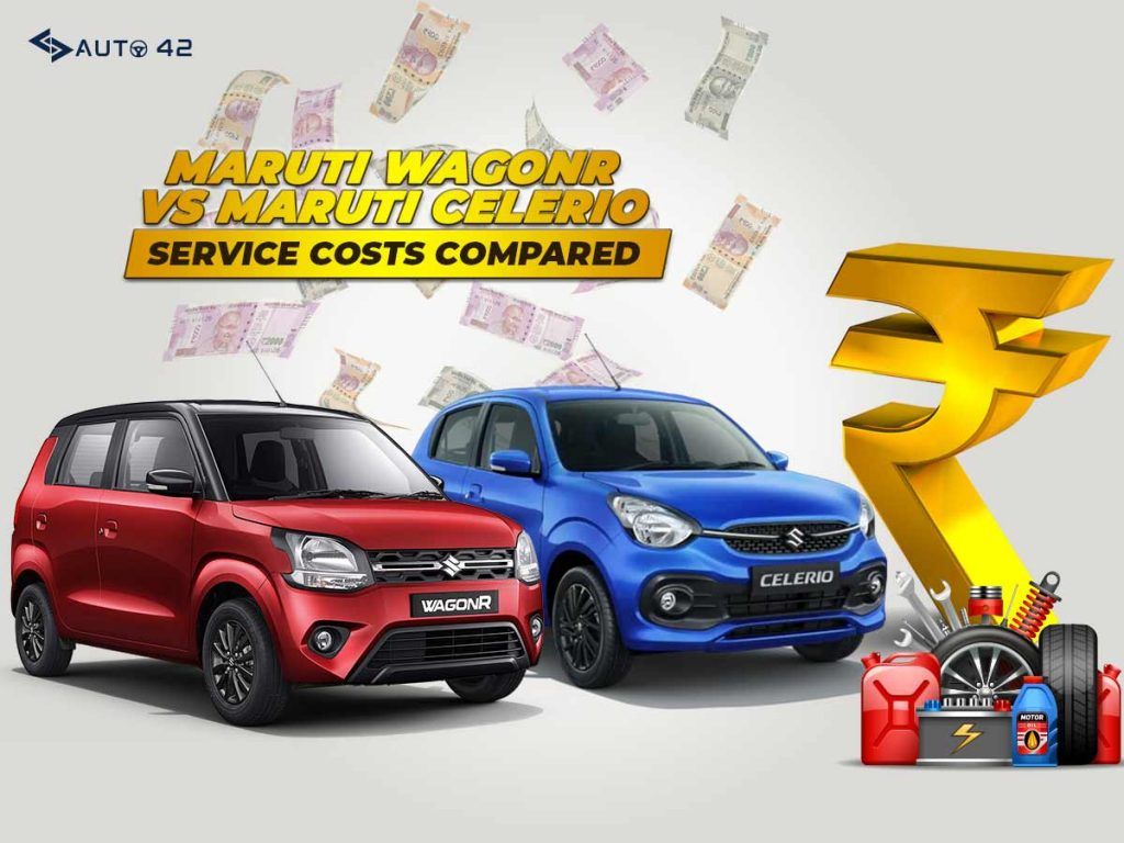 maruti suzuki wagon r vs celerio service cost comparison