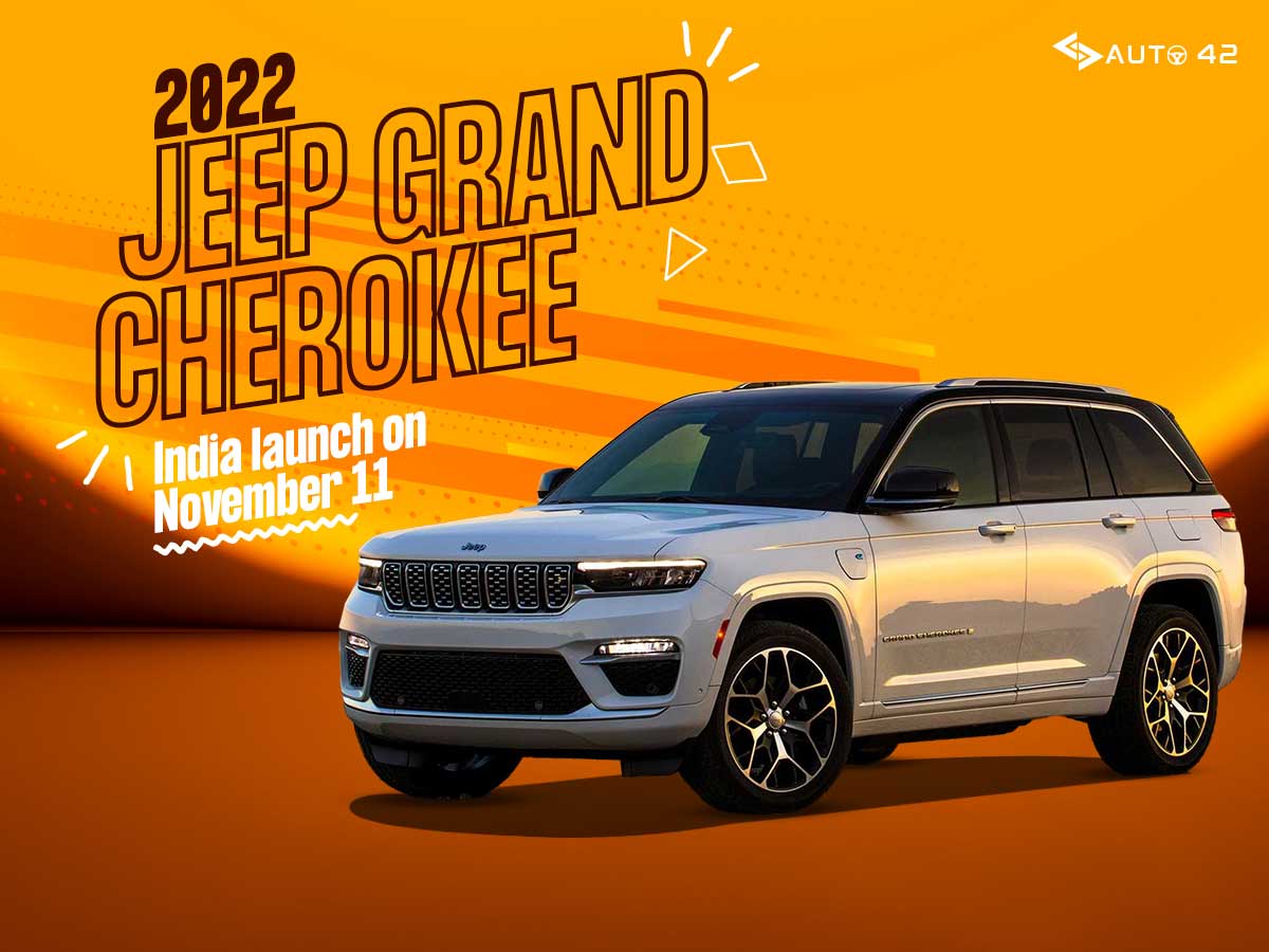 2022 Jeep Grand Cherokee officially teased: India launch on November 11