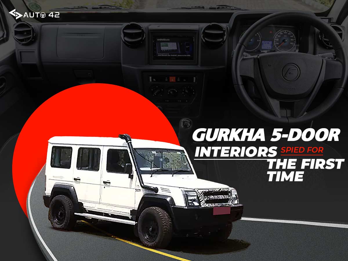 Force Gurkha 5-Door Interiors Spied For The First Time - Details