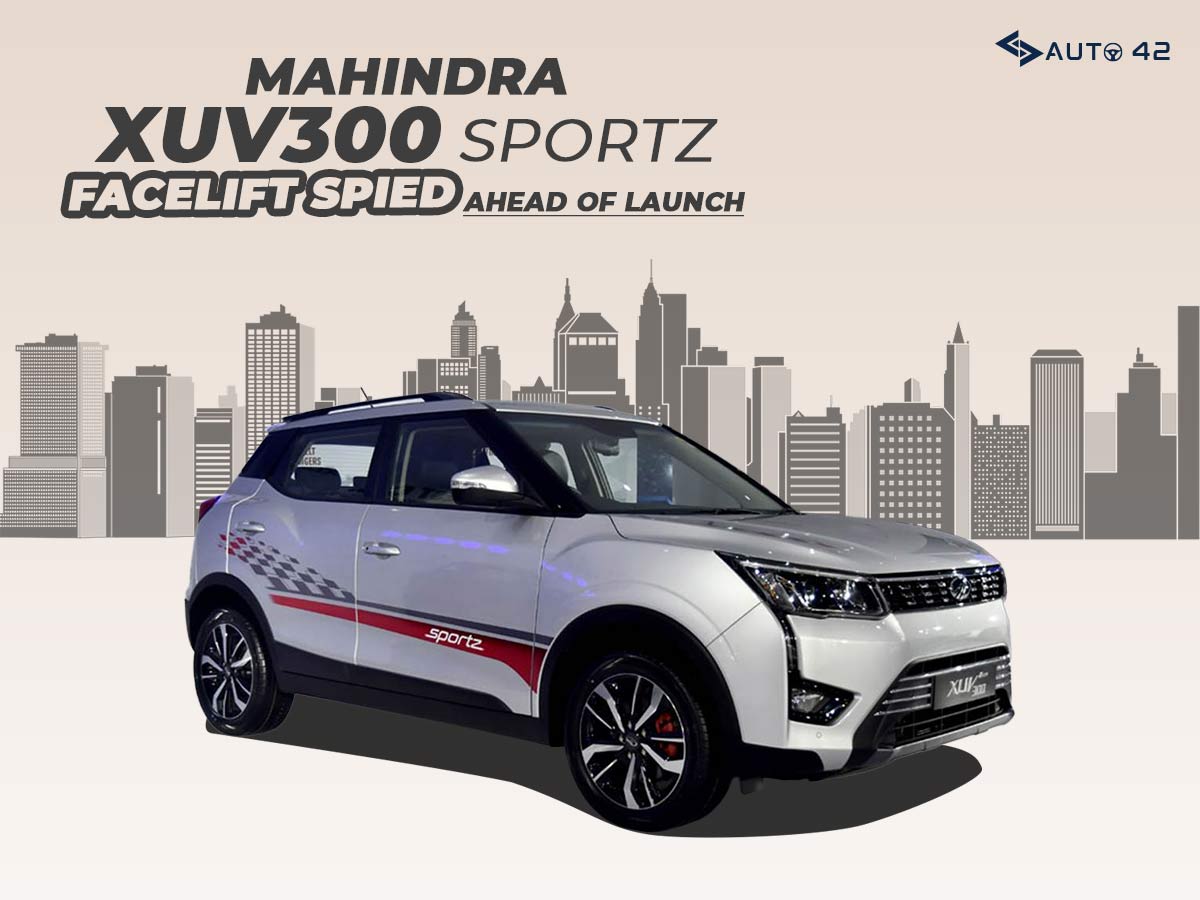 Mahindra XUV300 Sportz Facelift Spied Ahead Of Launch