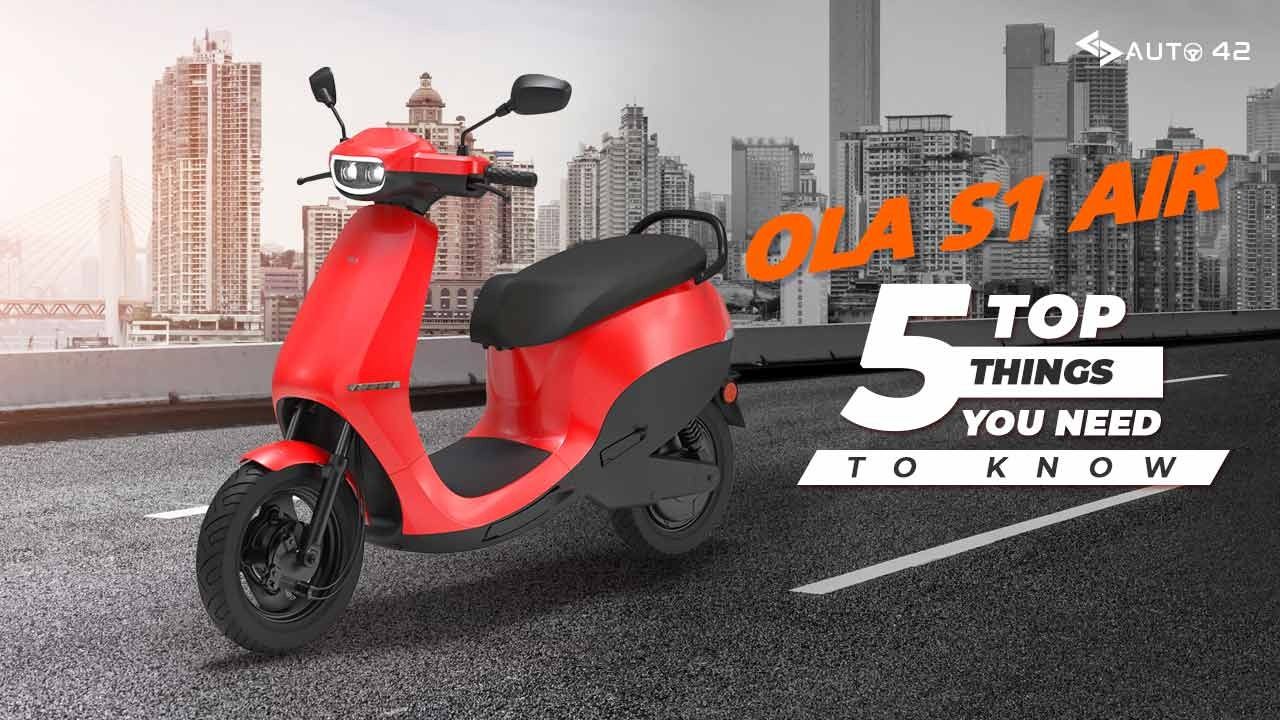 Ola S1 Air electric scooter: Top 5 things you need to know about it