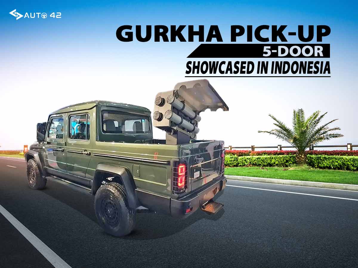 Force Gurkha Pickup, 5-Door Showcased In Indonesia - Details