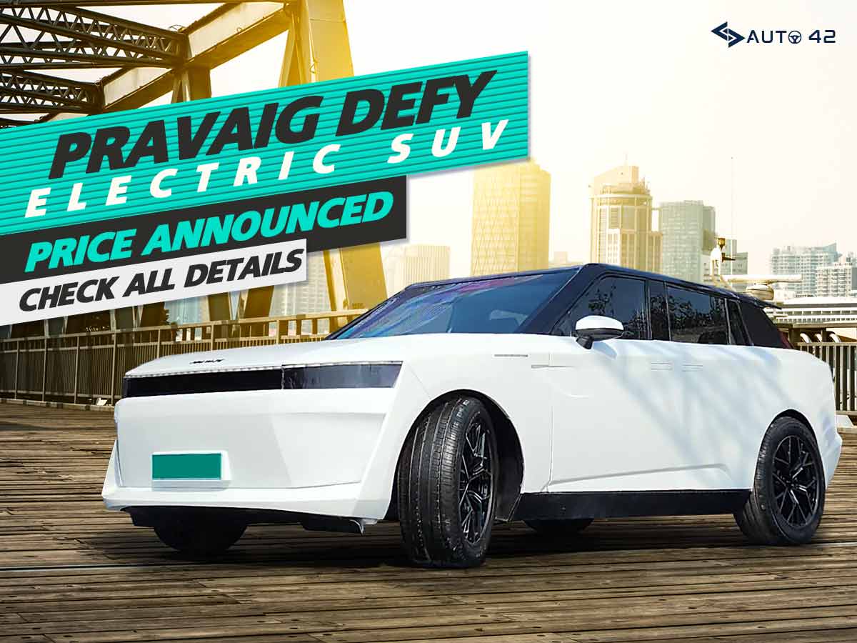 Pravaig Defy Electric SUV Price Announced - Check All Details