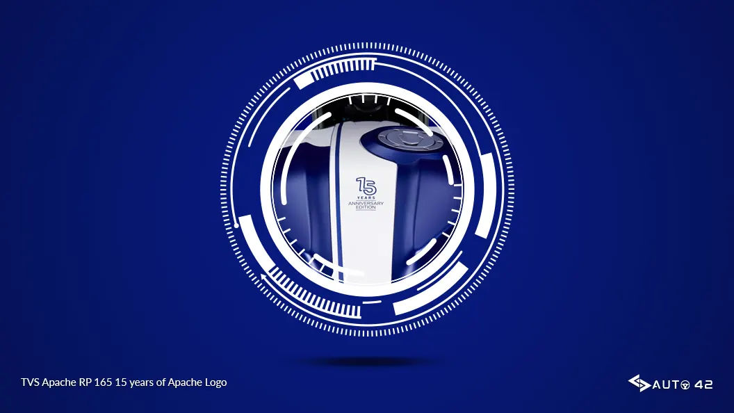 TVS Apache RP 165 15 years of Apache Logo