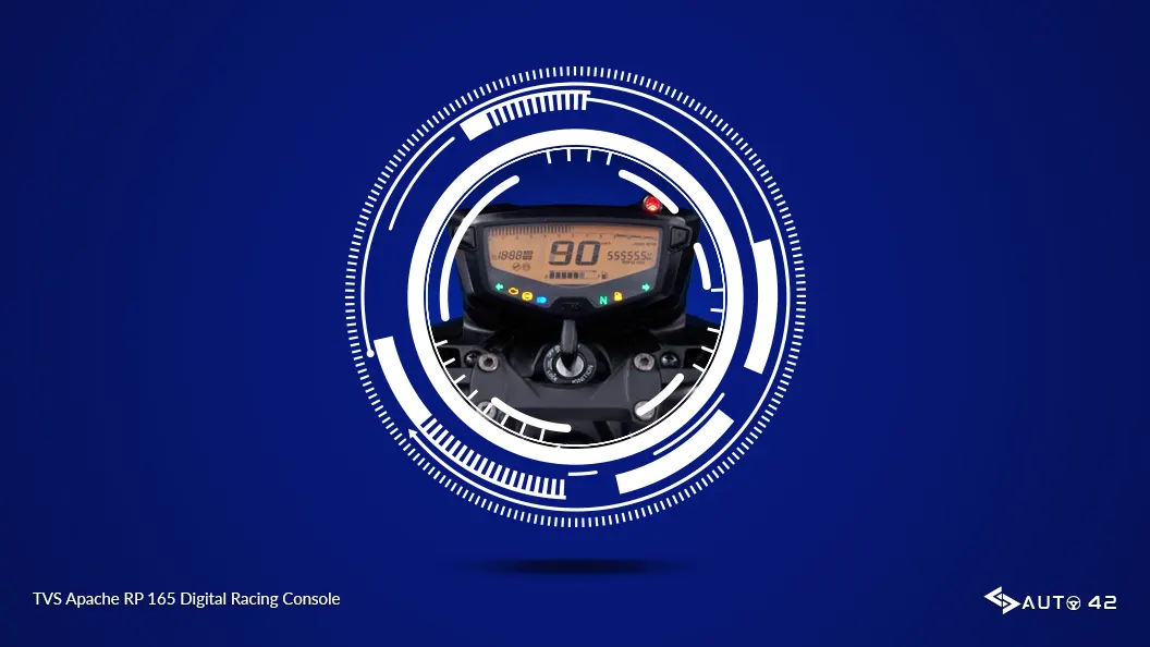TVS Apache RP 165 Digital Racing Console