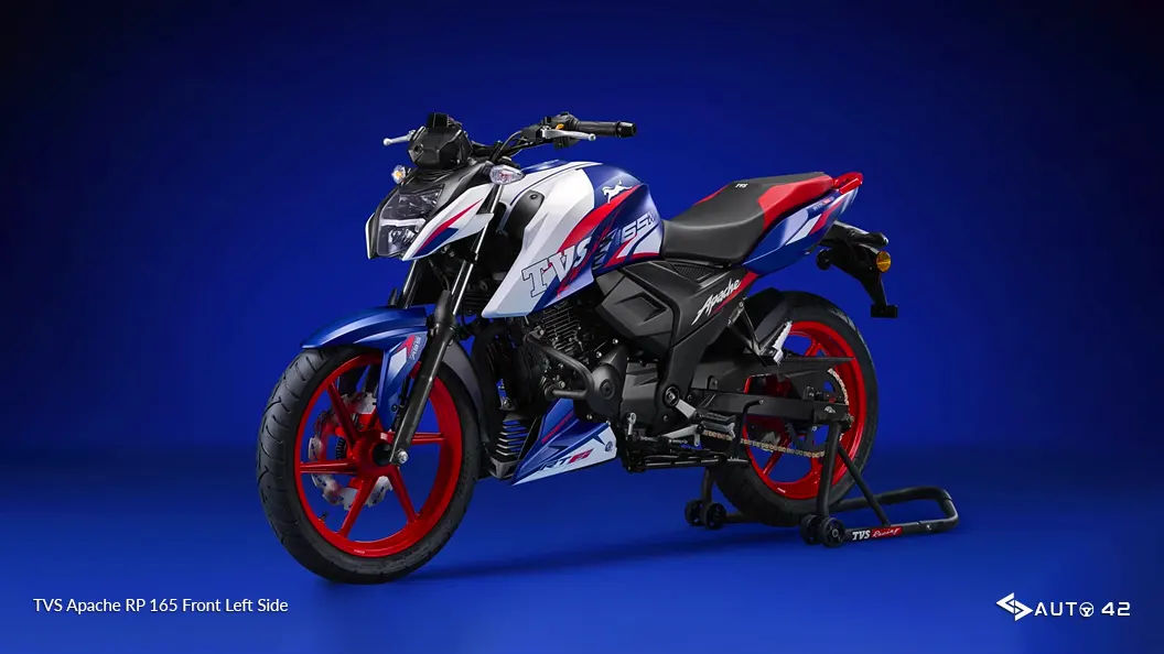 TVS Apache RP 165 Front Left Side
