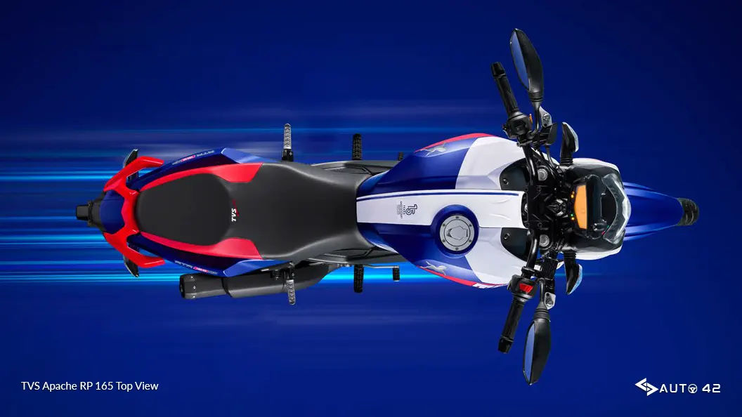 TVS Apache RP 165 Top View