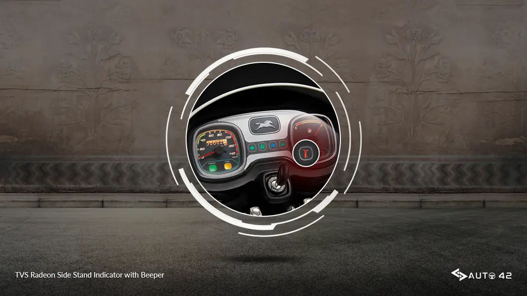 TVS Radeon Side Stand Indicator with Beeper