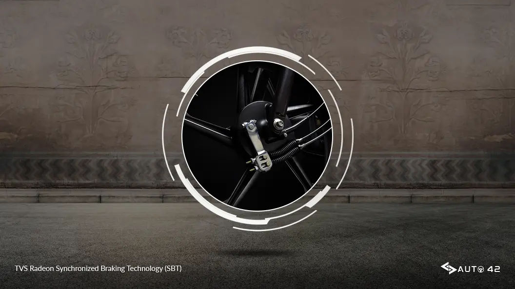 TVS Radeon Synchronized Braking Technology (SBT)