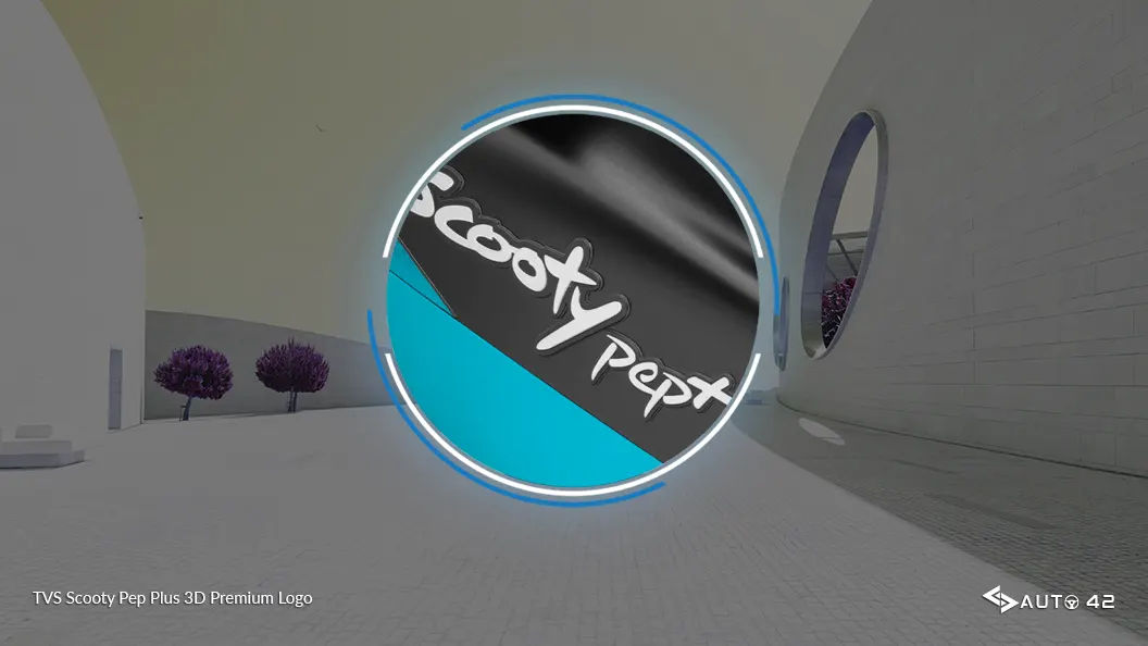 TVS Scooty Pep Plus 3D Premium Logo