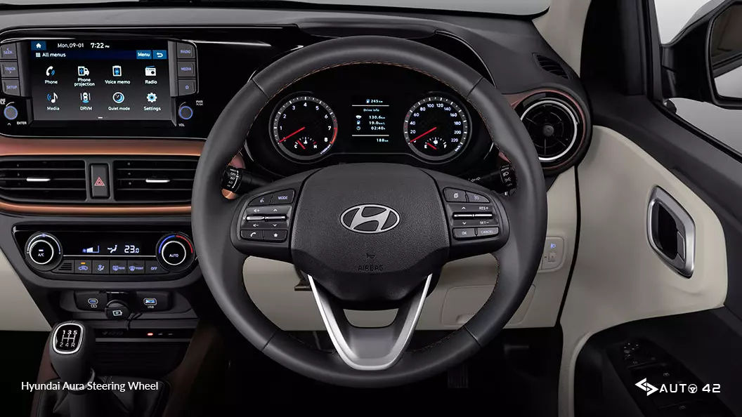 Hyundai Aura Steering Wheel