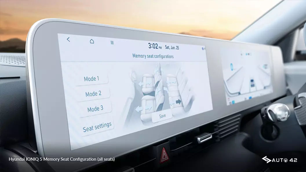 Hyundai IONIQ 5 Memory Seat Configuration (all seats)