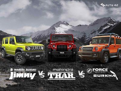 Maruti Jimny Vs Mahindra Thar Vs Force Gurkha