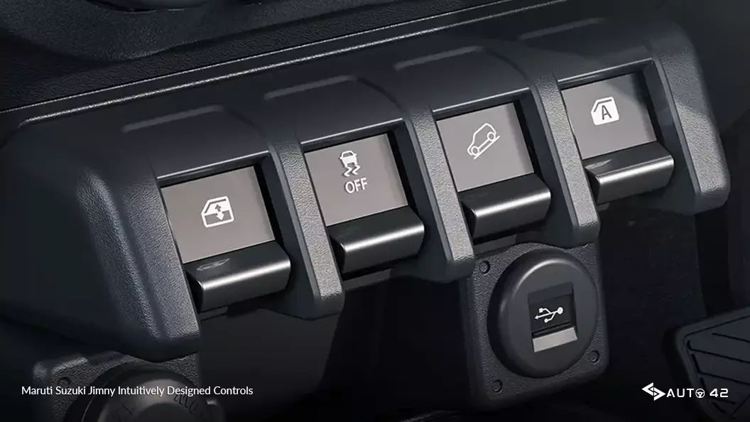 Maruti Suzuki Jimny Intuitively Designed Controls