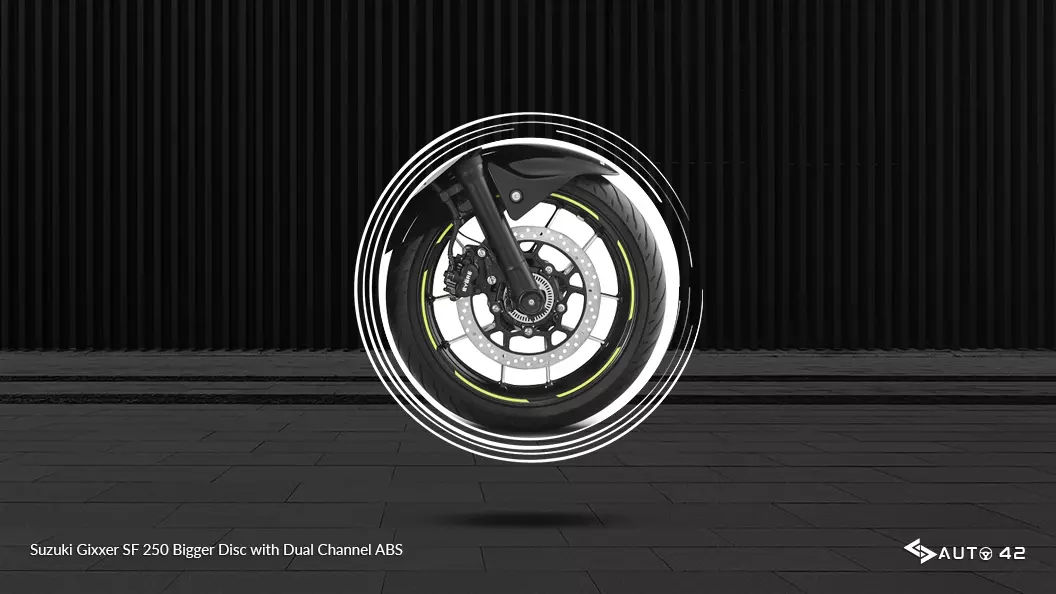 Suzuki Gixxer SF 250 Bigger Disc with Dual Channel ABS