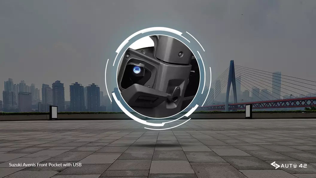 Suzuki Avenis Front Pocket with USB