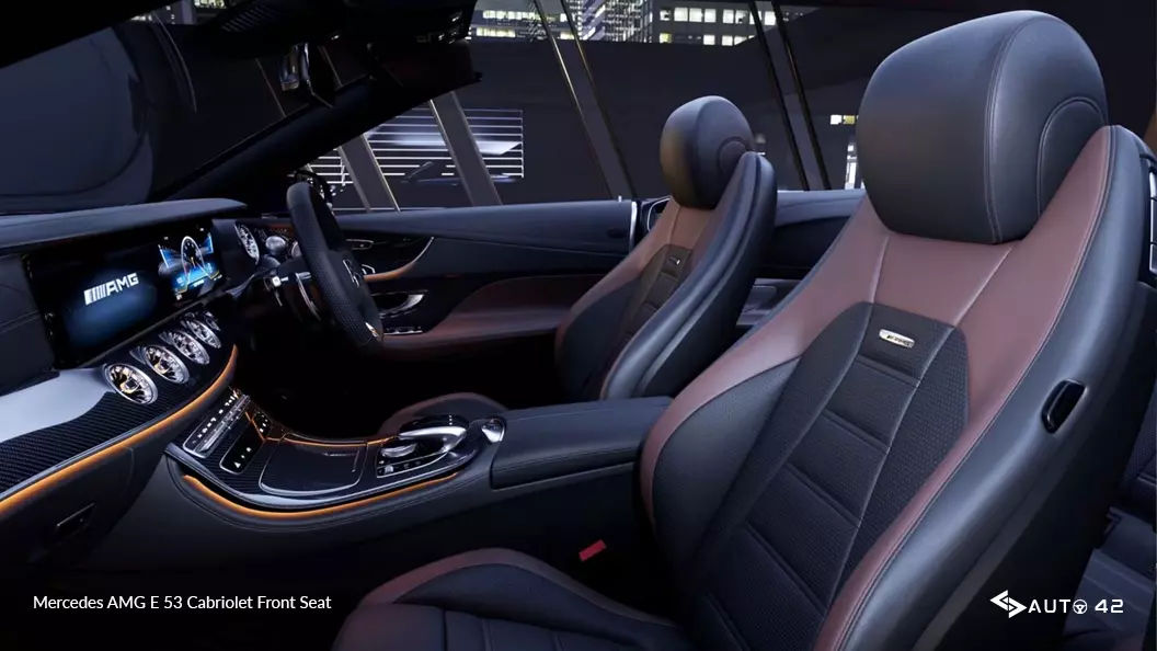 Mercedes AMG E 53 Cabriolet Front Seat