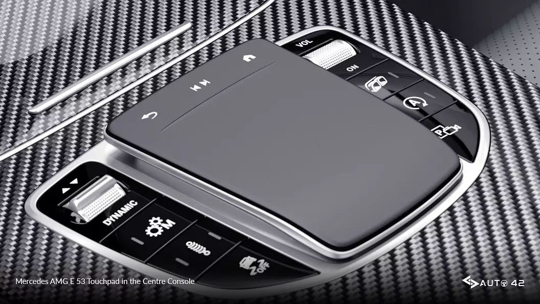 Mercedes AMG E 53 Touchpad in the Centre Console