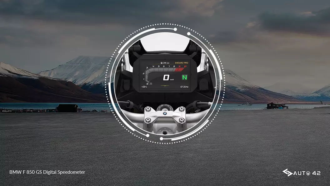BMW F 850 GS Digital Speedometer
