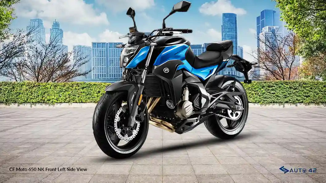 CF Moto 650 NK Front Left Side View