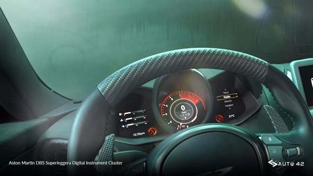 Aston Martin DBS Superleggera Digital Instrument Cluster