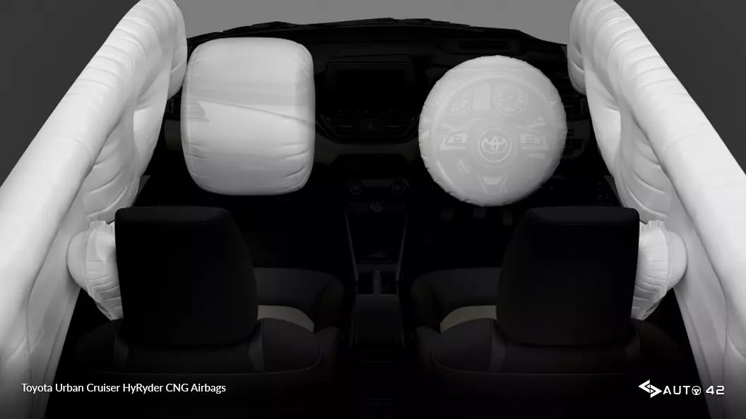 Toyota Urban Cruiser HyRyder CNG Airbags